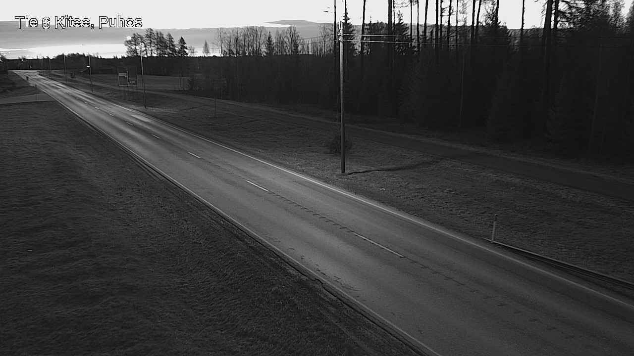 Weather Camera Image Road 6Kitee,  Puhos, Kitee, Pohjois-Karjala