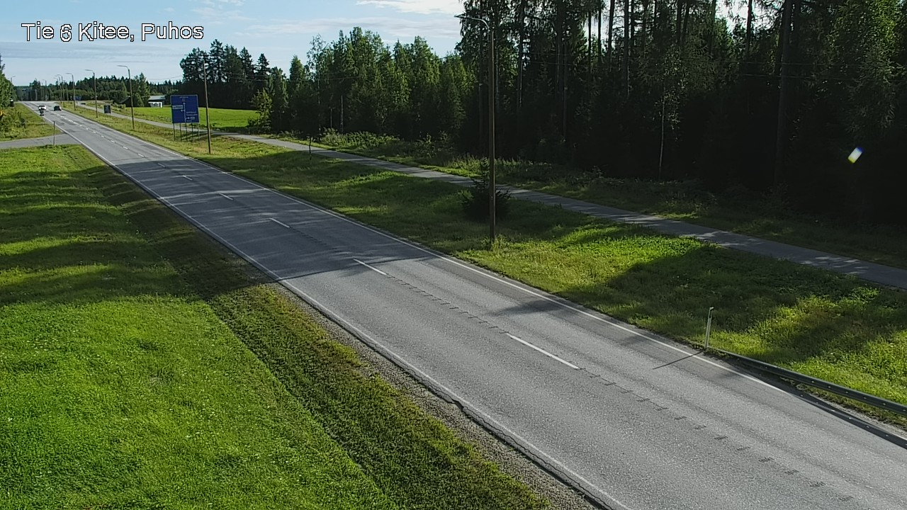 Weather Camera Image Väg 6 Kitee, Puhos, Kitee, Pohjois-Karjala