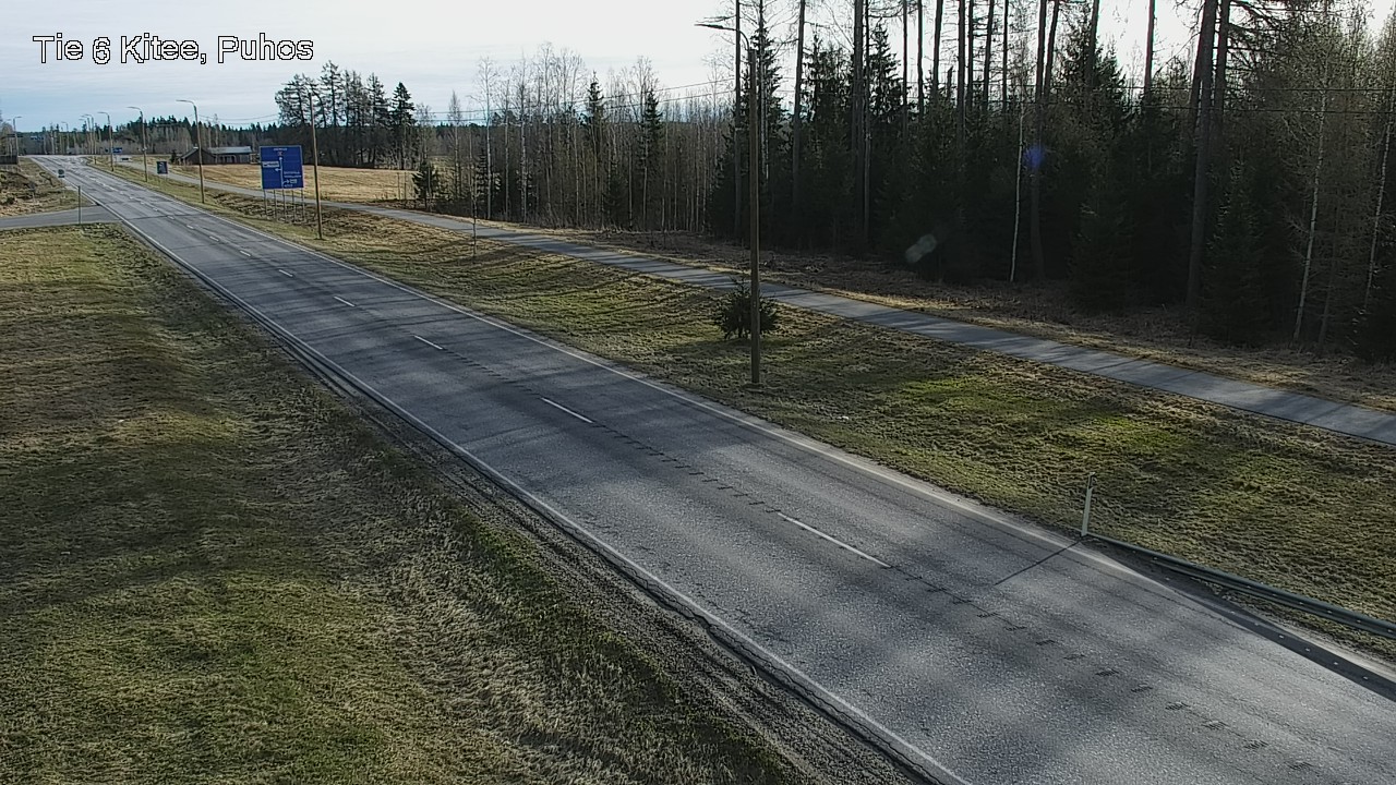 Weather Camera Image Väg 6 Kitee, Puhos, Kitee, Pohjois-Karjala