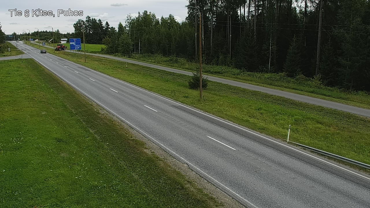 Weather Camera Image Väg 6 Kitee, Puhos, Kitee, Pohjois-Karjala
