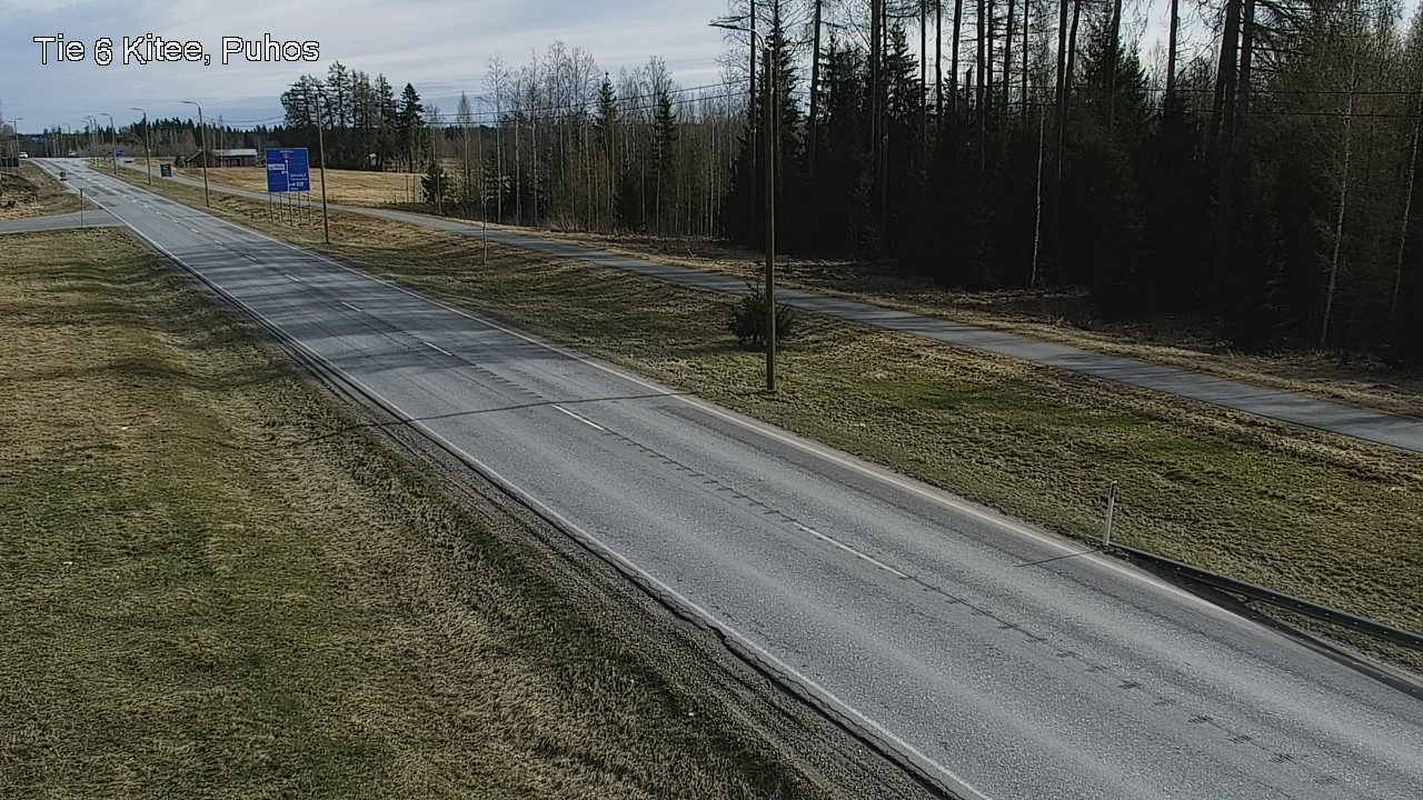 Weather Camera Image Väg 6 Kitee, Puhos, Kitee, Pohjois-Karjala
