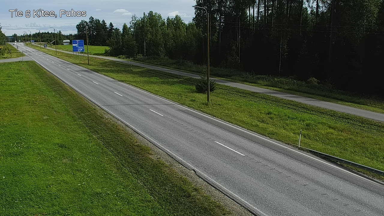 Weather Camera Image Väg 6 Kitee, Puhos, Kitee, Pohjois-Karjala