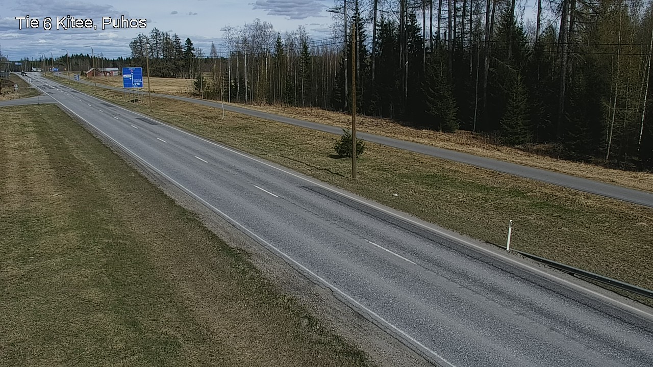 Weather Camera Image Väg 6 Kitee, Puhos, Kitee, Pohjois-Karjala