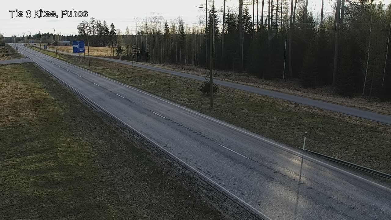 Weather Camera Image Road 6Kitee,  Puhos, Kitee, Pohjois-Karjala