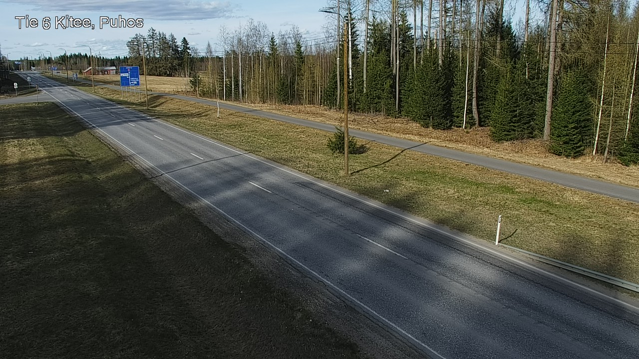 Weather Camera Image Väg 6 Kitee, Puhos, Kitee, Pohjois-Karjala