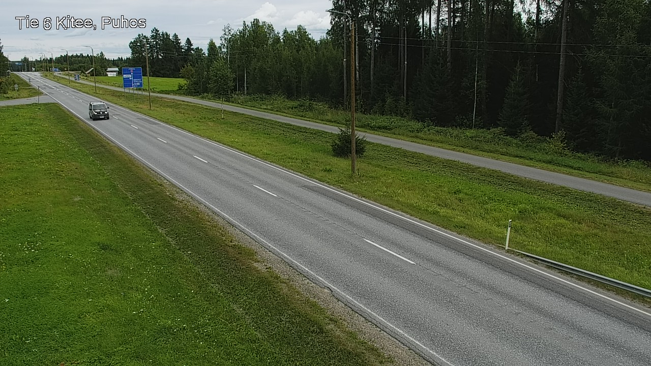Weather Camera Image Väg 6 Kitee, Puhos, Kitee, Pohjois-Karjala