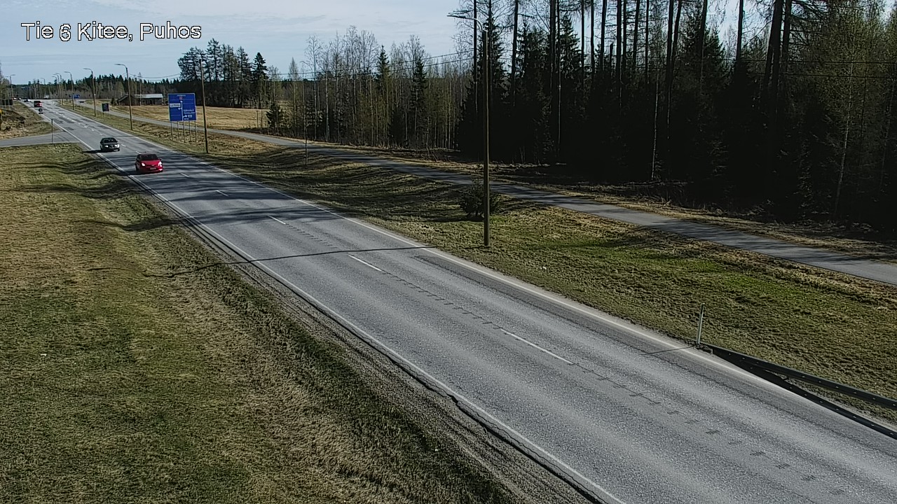 Weather Camera Image Road 6Kitee,  Puhos, Kitee, Pohjois-Karjala