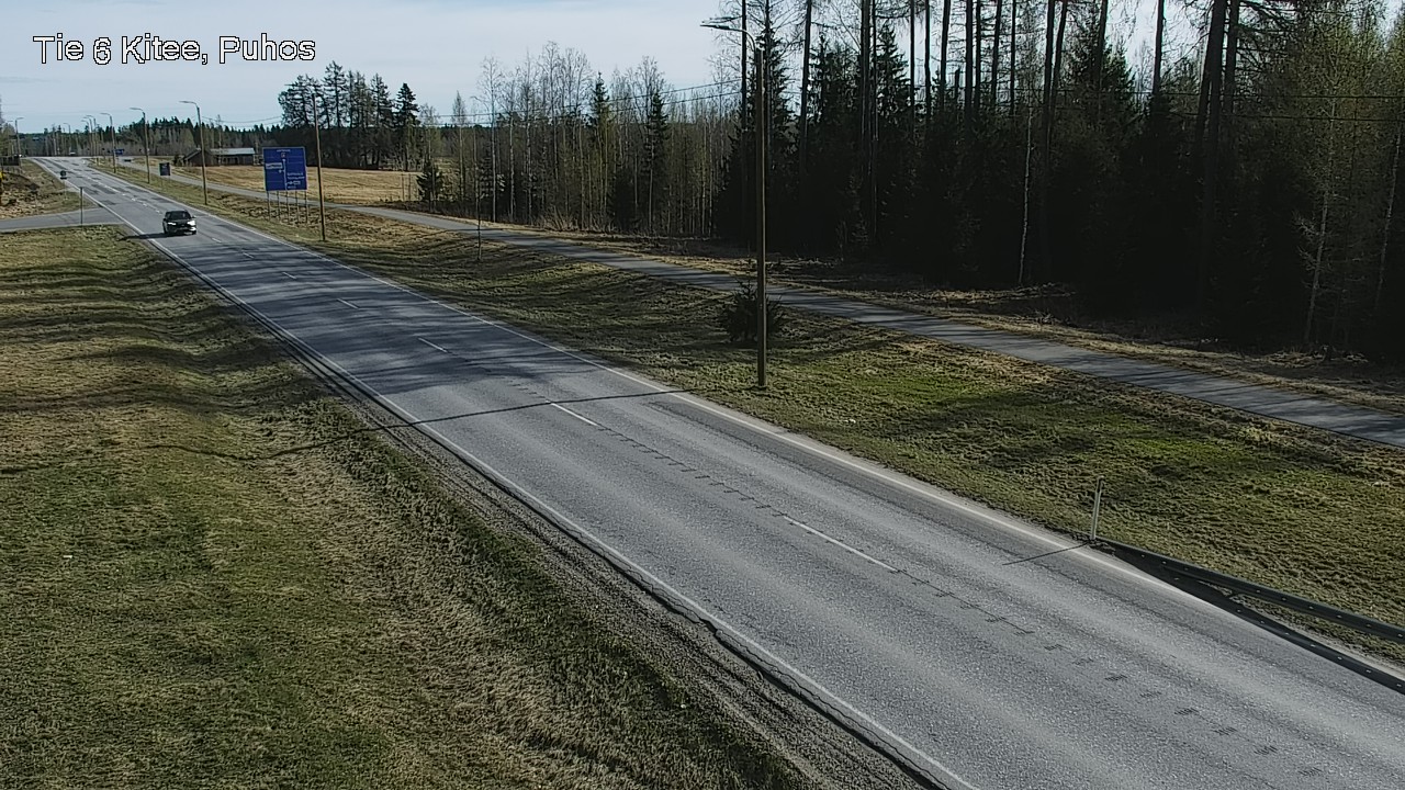 Weather Camera Image Road 6Kitee,  Puhos, Kitee, Pohjois-Karjala