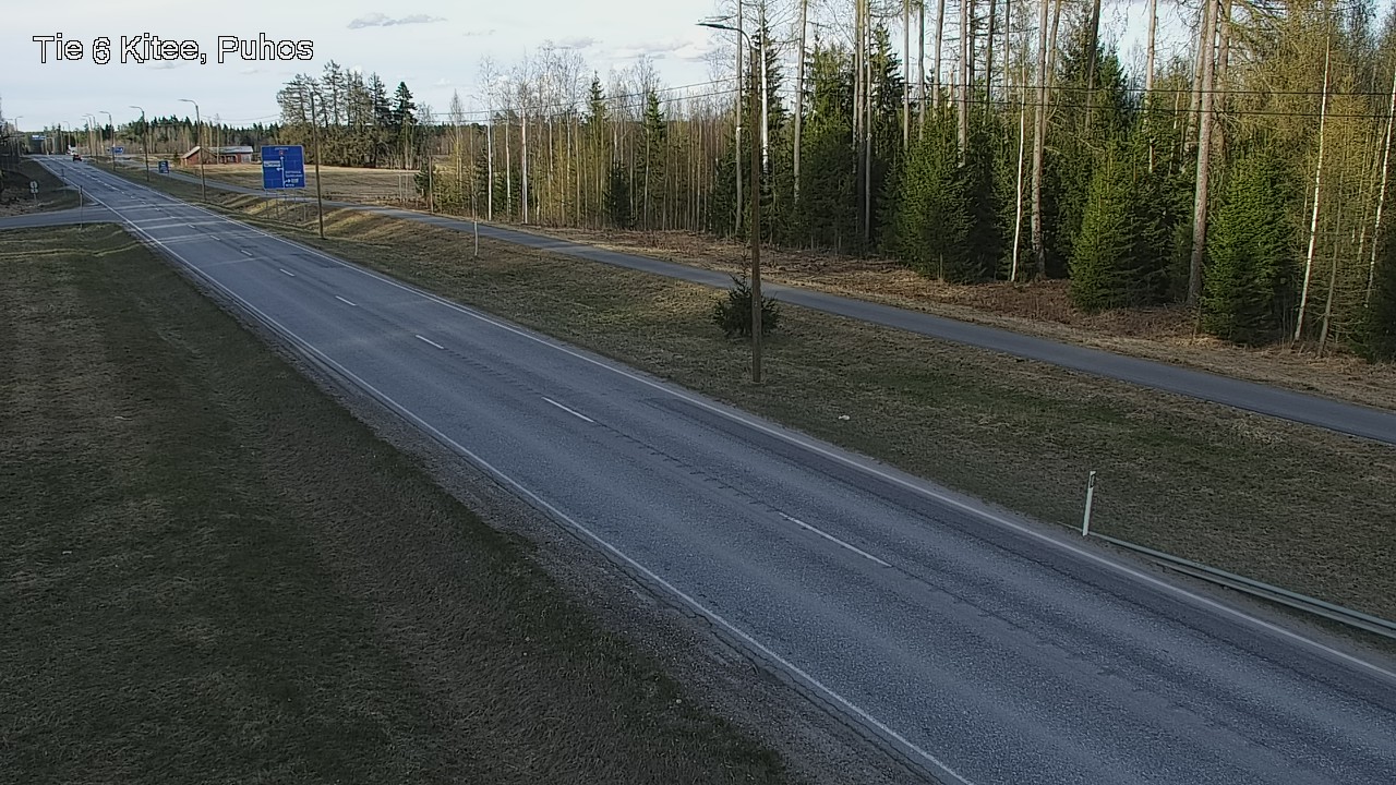 Weather Camera Image Väg 6 Kitee, Puhos, Kitee, Pohjois-Karjala