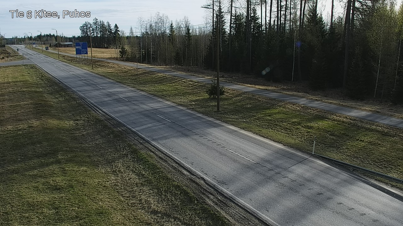 Weather Camera Image Road 6Kitee,  Puhos, Kitee, Pohjois-Karjala