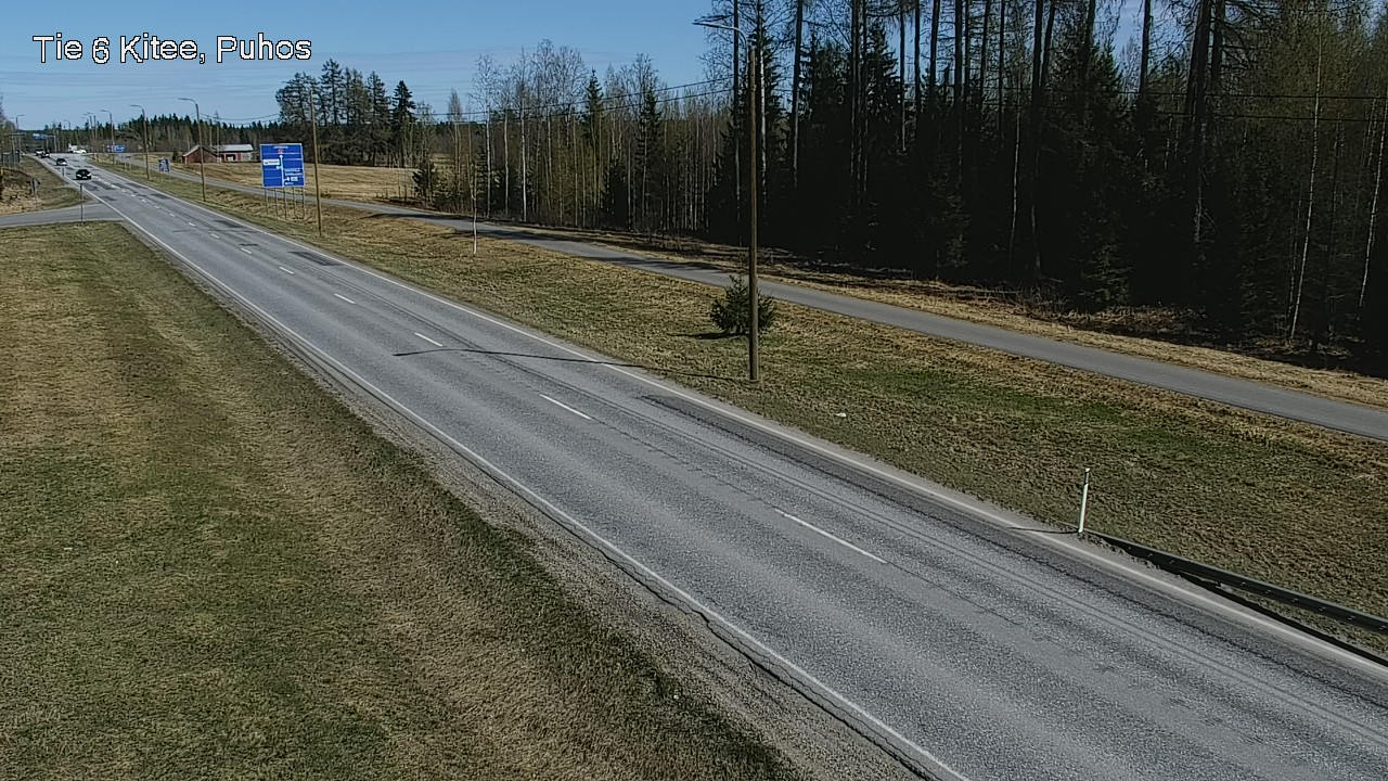 Weather Camera Image Road 6Kitee,  Puhos, Kitee, Pohjois-Karjala