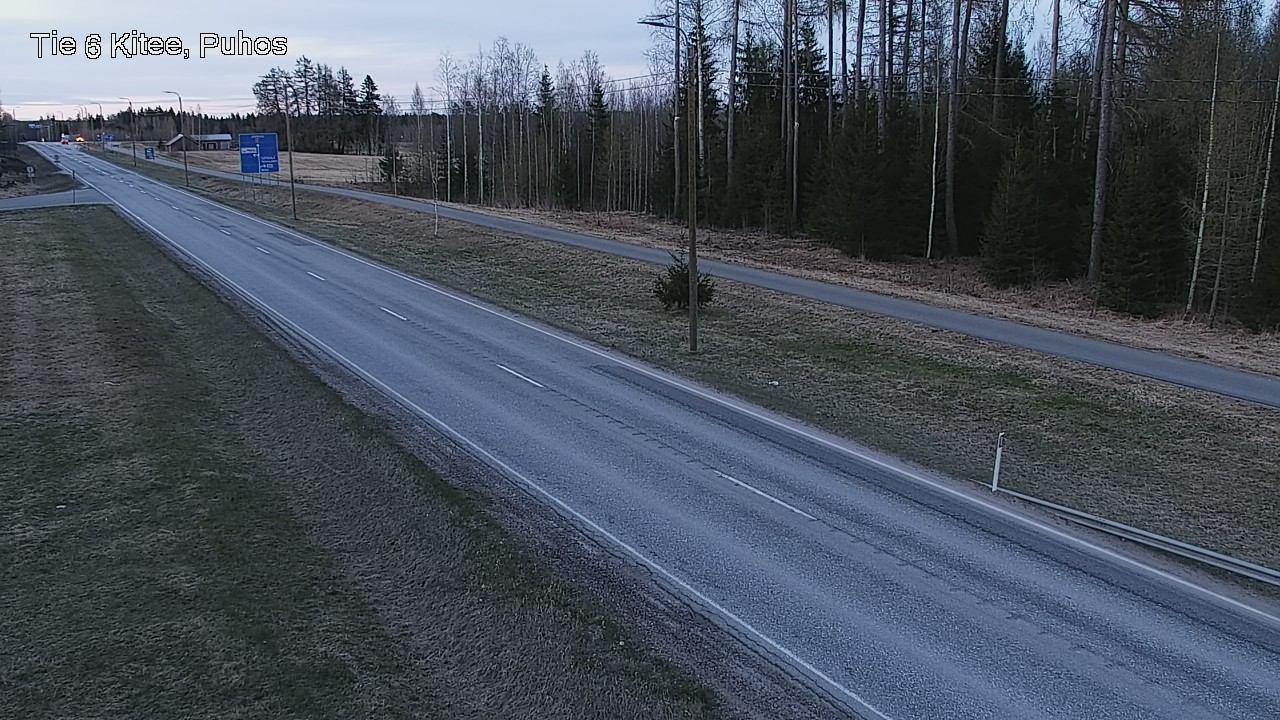 Weather Camera Image Väg 6 Kitee, Puhos, Kitee, Pohjois-Karjala