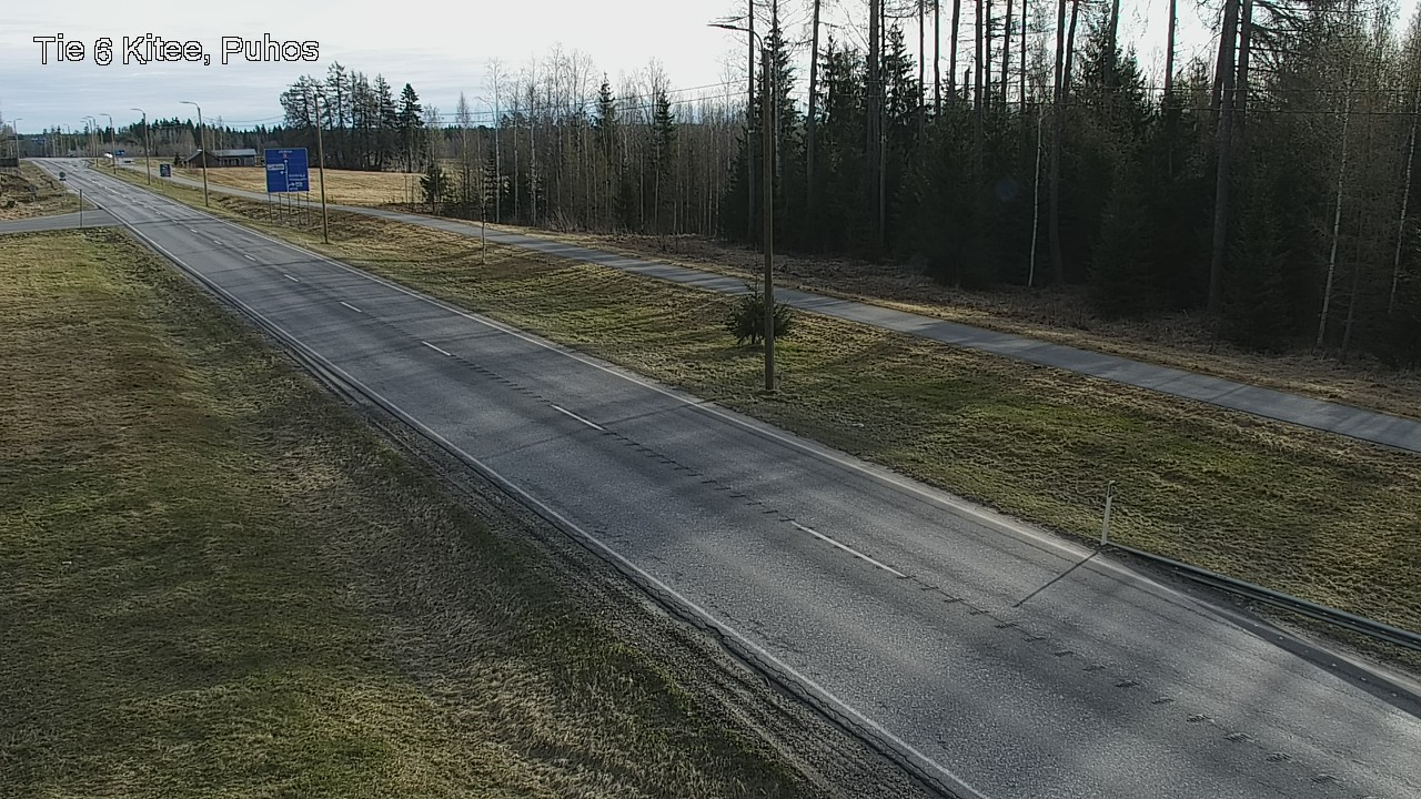Weather Camera Image Väg 6 Kitee, Puhos, Kitee, Pohjois-Karjala