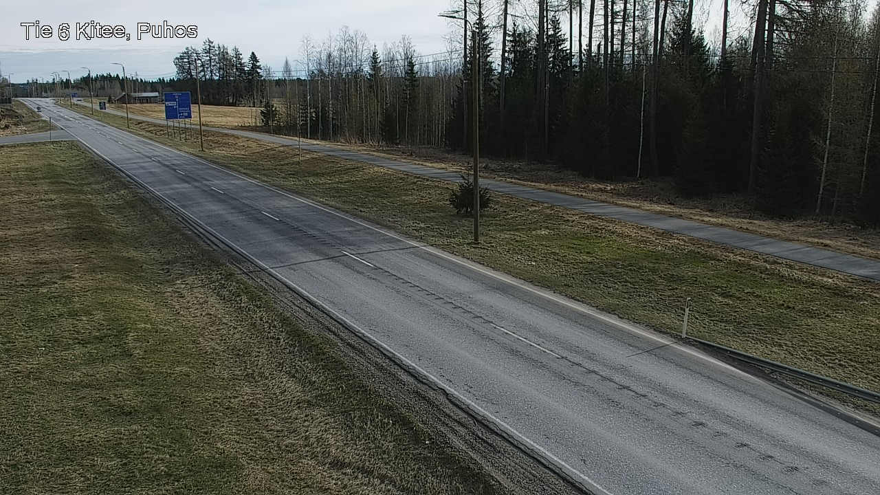 Weather Camera Image Väg 6 Kitee, Puhos, Kitee, Pohjois-Karjala