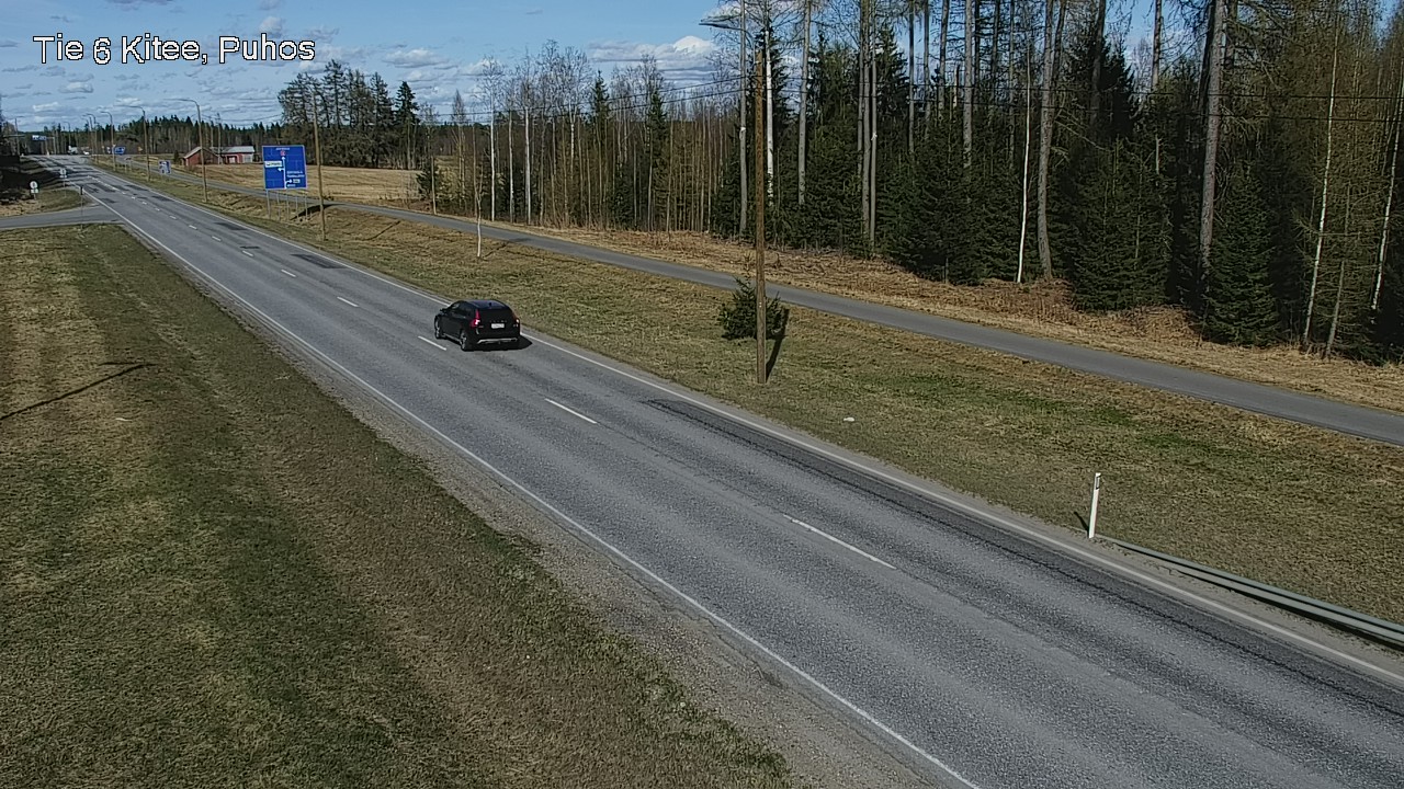Weather Camera Image Väg 6 Kitee, Puhos, Kitee, Pohjois-Karjala