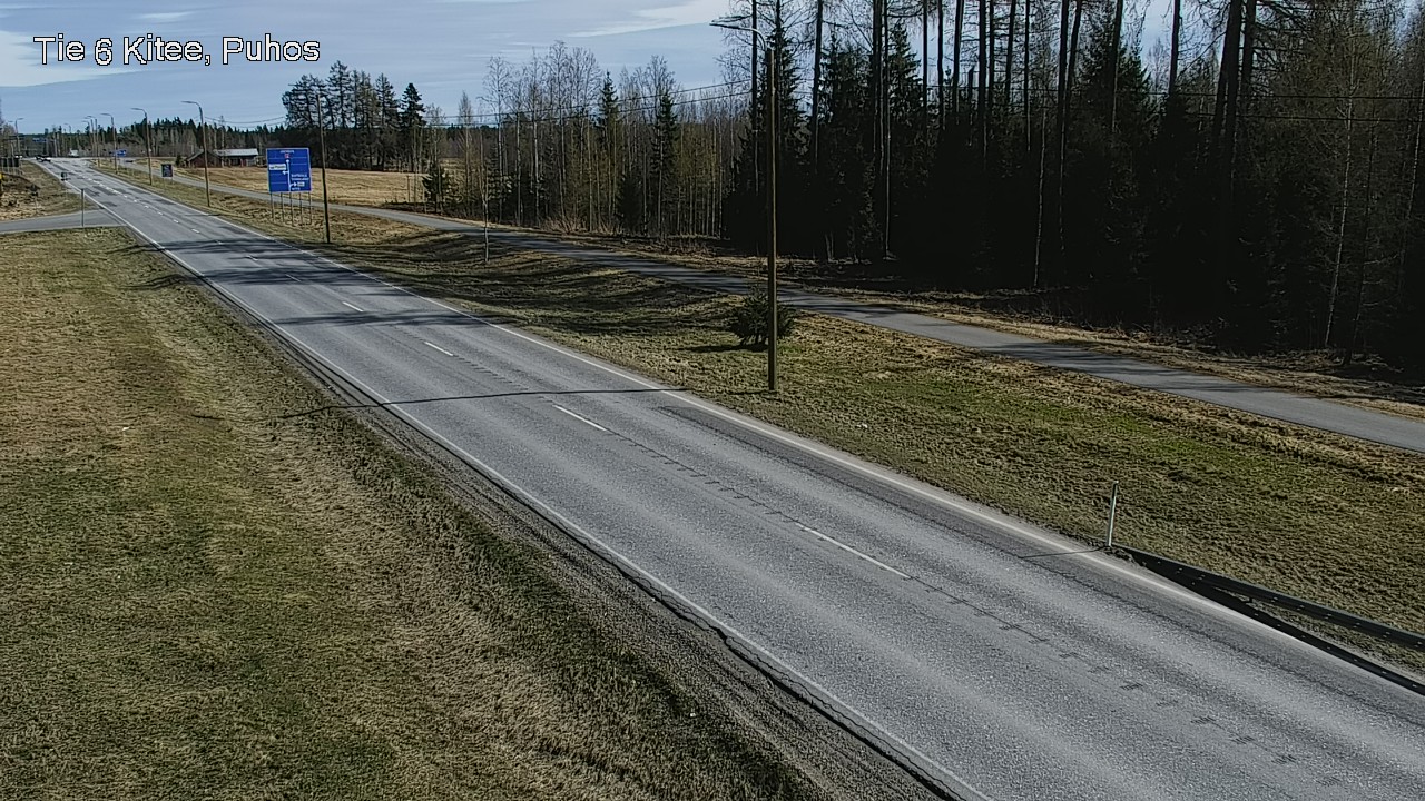 Weather Camera Image Väg 6 Kitee, Puhos, Kitee, Pohjois-Karjala