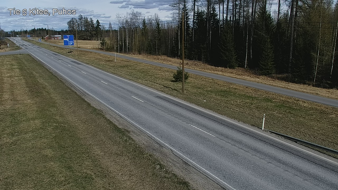 Weather Camera Image Väg 6 Kitee, Puhos, Kitee, Pohjois-Karjala