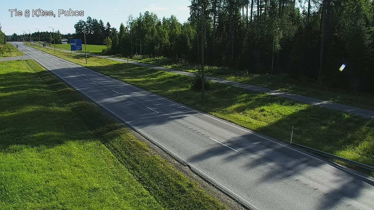 Weather Camera Image Väg 6 Kitee, Puhos, Kitee, Pohjois-Karjala