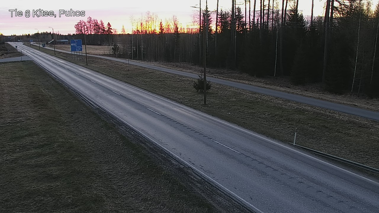 Weather Camera Image Road 6Kitee,  Puhos, Kitee, Pohjois-Karjala
