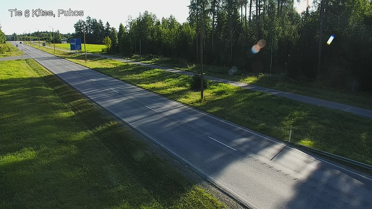 Weather Camera Image Väg 6 Kitee, Puhos, Kitee, Pohjois-Karjala