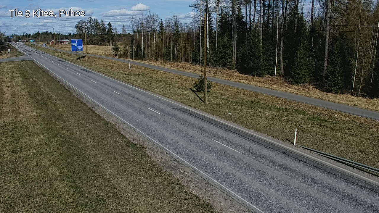 Weather Camera Image Väg 6 Kitee, Puhos, Kitee, Pohjois-Karjala