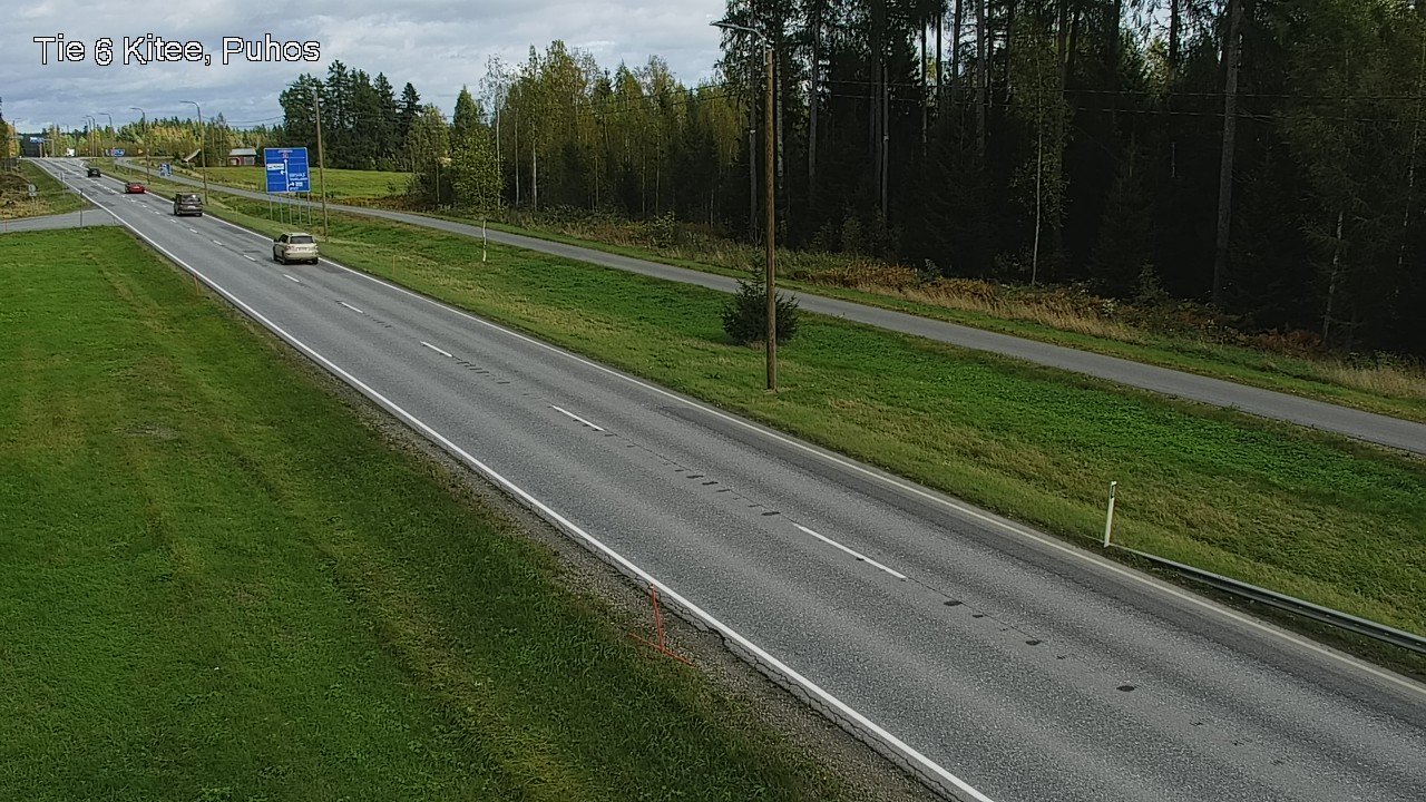 Weather Camera Image Road 6Kitee,  Puhos, Kitee, Pohjois-Karjala