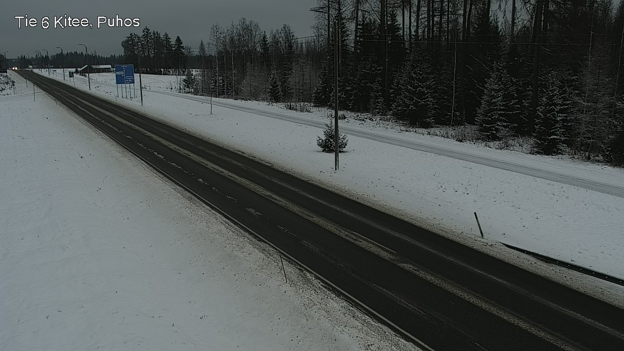 Weather Camera Image Road 6Kitee,  Puhos, Kitee, Pohjois-Karjala