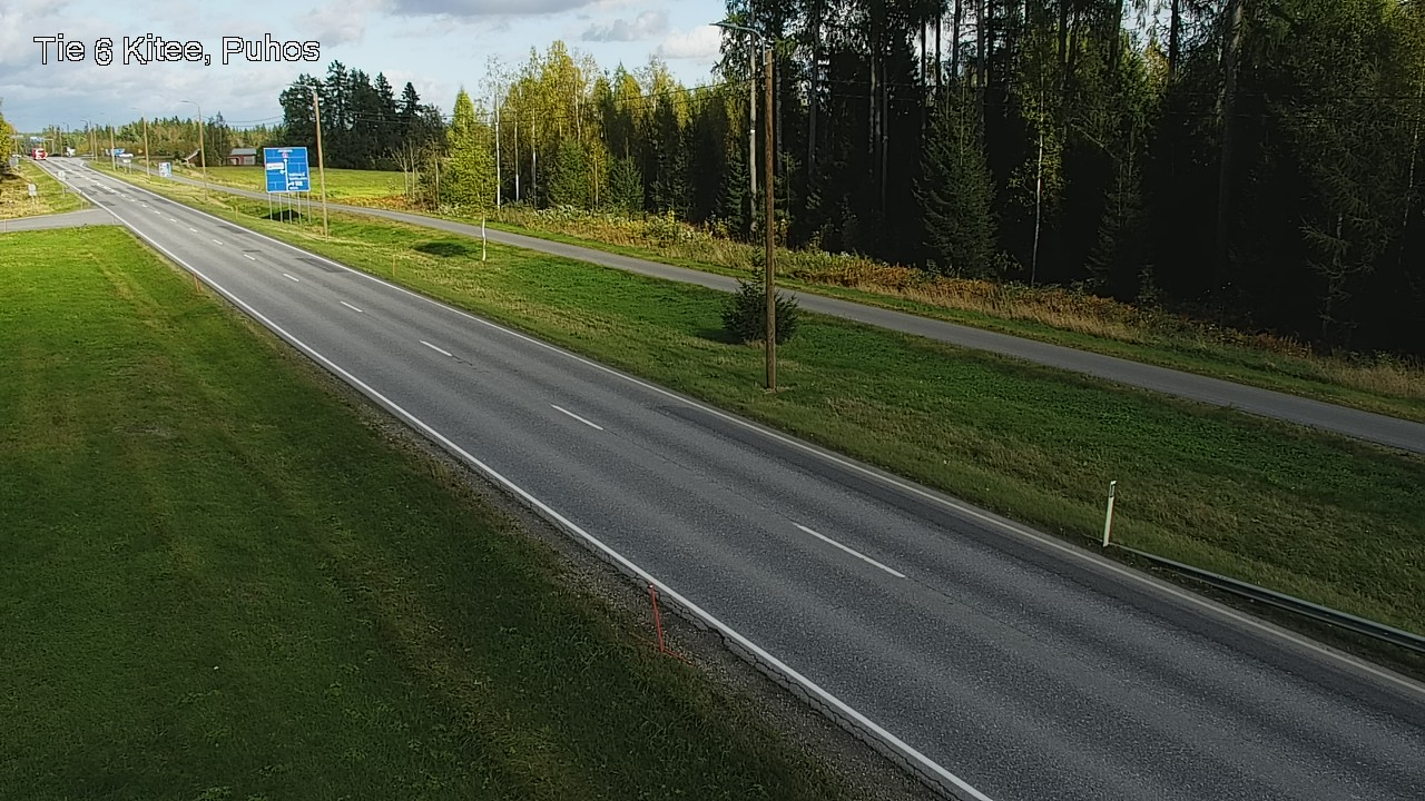 Weather Camera Image Road 6Kitee,  Puhos, Kitee, Pohjois-Karjala