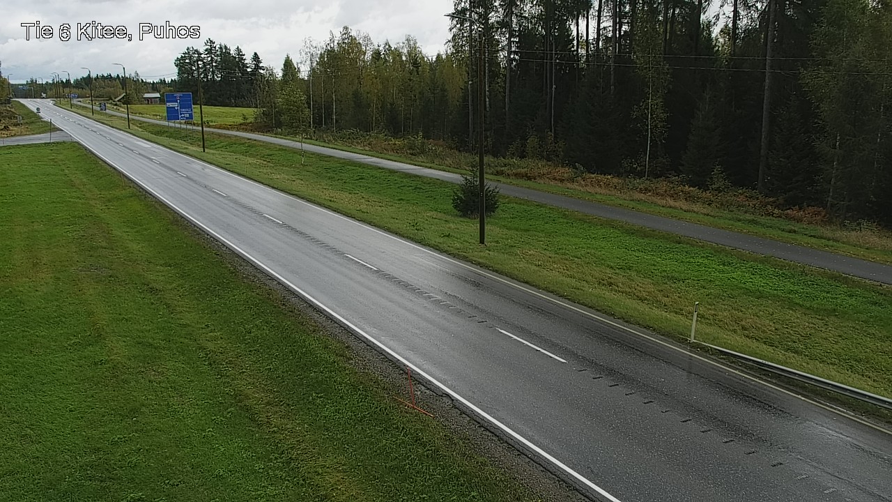 Weather Camera Image Road 6Kitee,  Puhos, Kitee, Pohjois-Karjala