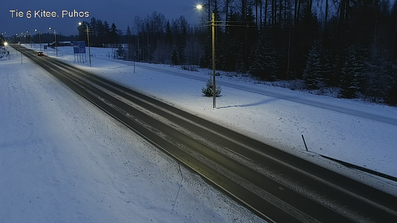Weather Camera Image Road 6Kitee,  Puhos, Kitee, Pohjois-Karjala