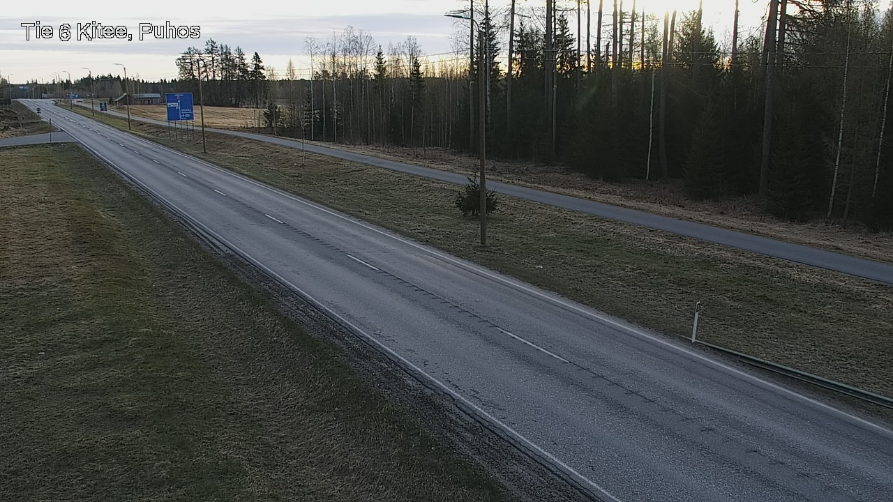 Weather Camera Image Road 6Kitee,  Puhos, Kitee, Pohjois-Karjala