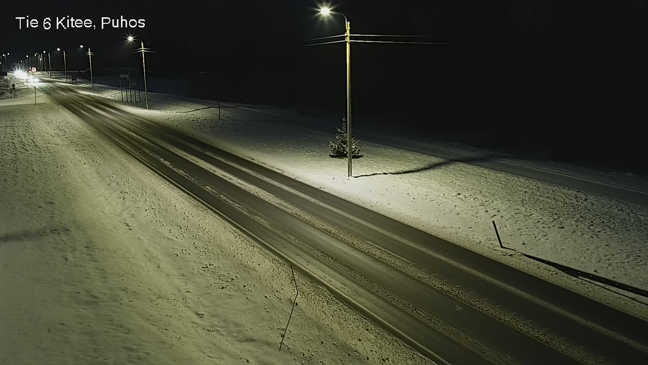Weather Camera Image Road 6Kitee,  Puhos, Kitee, Pohjois-Karjala