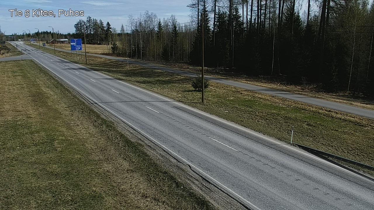 Weather Camera Image Road 6Kitee,  Puhos, Kitee, Pohjois-Karjala