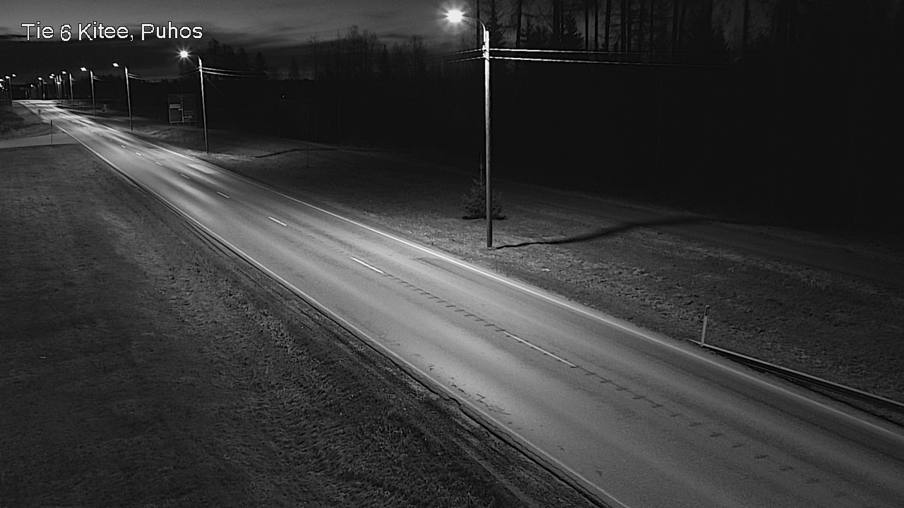 Weather Camera Image Road 6Kitee,  Puhos, Kitee, Pohjois-Karjala