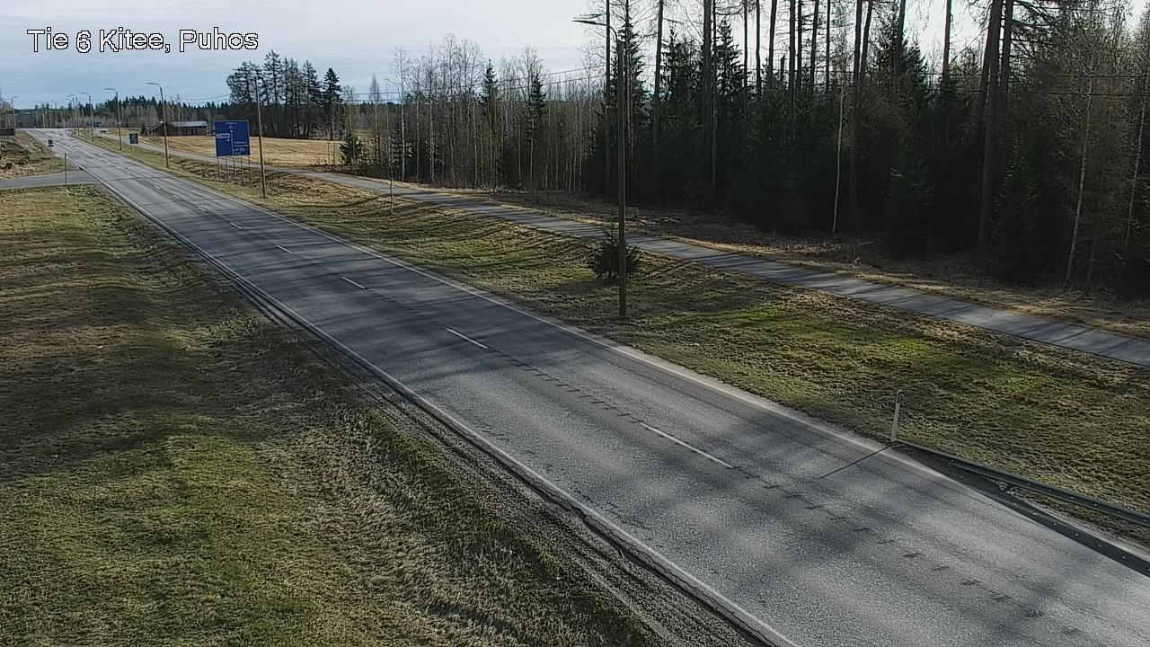 Weather Camera Image Väg 6 Kitee, Puhos, Kitee, Pohjois-Karjala