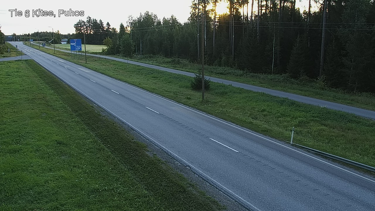 Weather Camera Image Road 6Kitee,  Puhos, Kitee, Pohjois-Karjala