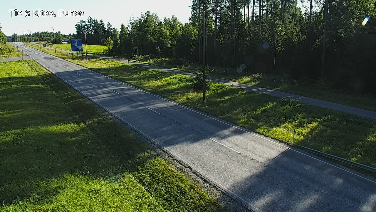 Weather Camera Image Väg 6 Kitee, Puhos, Kitee, Pohjois-Karjala