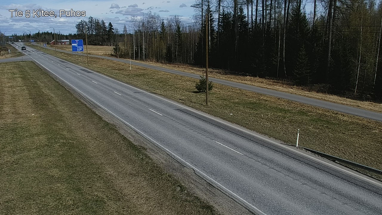 Weather Camera Image Väg 6 Kitee, Puhos, Kitee, Pohjois-Karjala