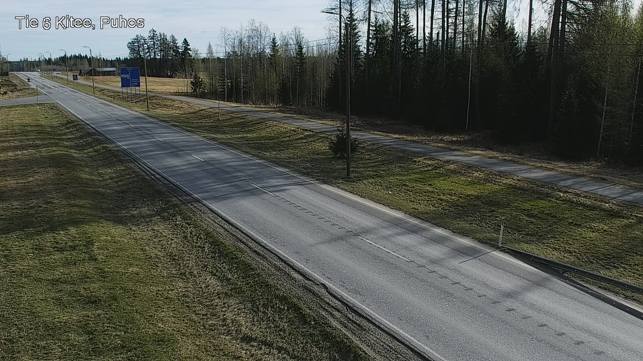 Weather Camera Image Road 6Kitee,  Puhos, Kitee, Pohjois-Karjala