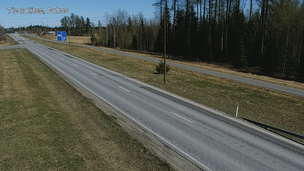Weather Camera Image Road 6Kitee,  Puhos, Kitee, Pohjois-Karjala