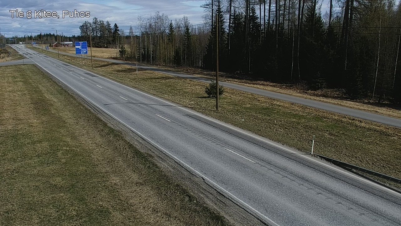 Weather Camera Image Väg 6 Kitee, Puhos, Kitee, Pohjois-Karjala