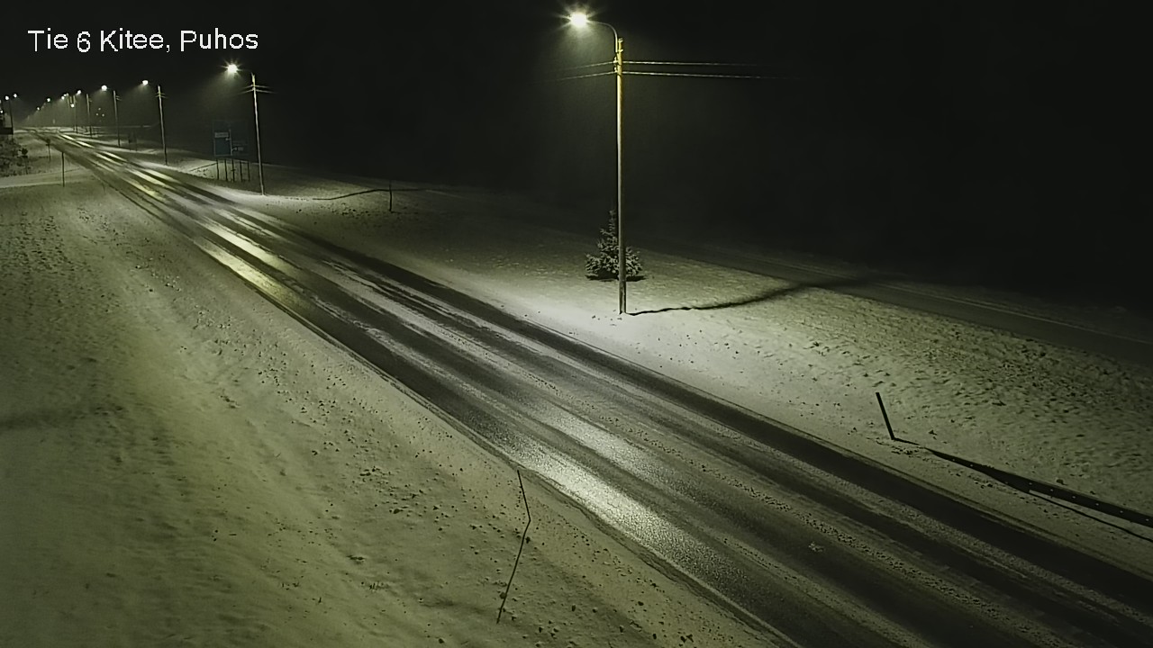 Weather Camera Image Road 6Kitee,  Puhos, Kitee, Pohjois-Karjala