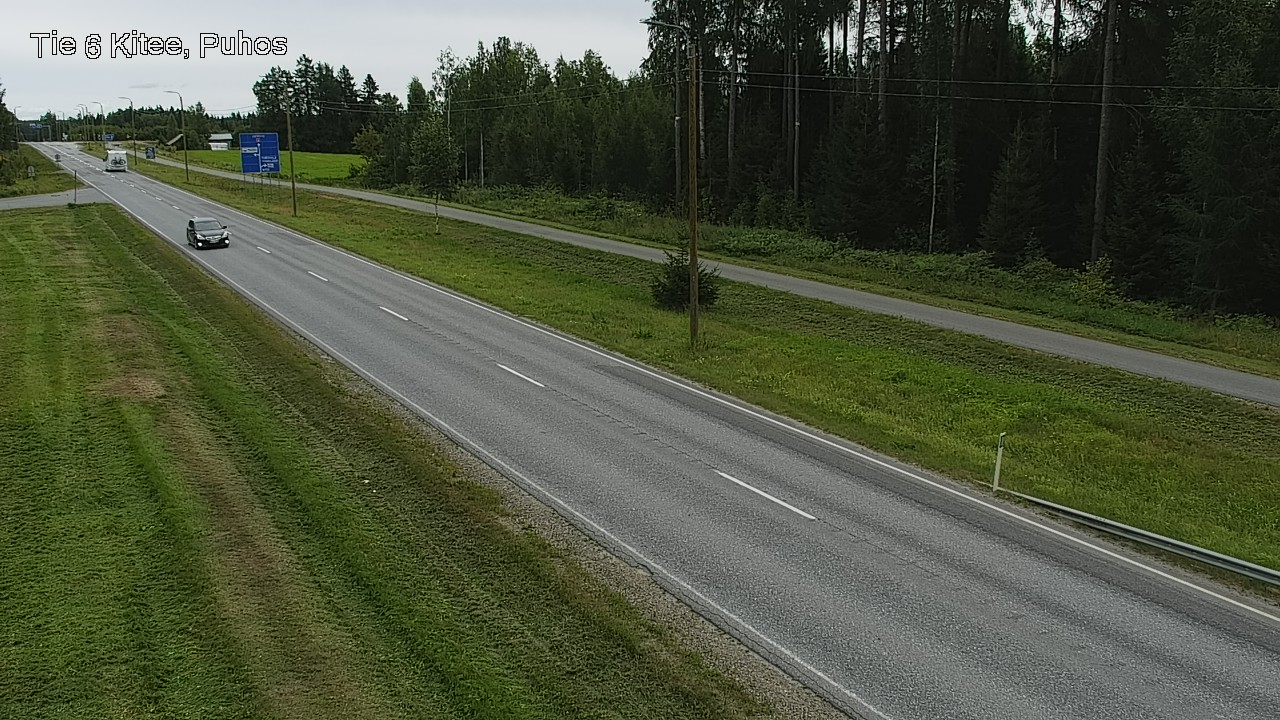 Weather Camera Image Väg 6 Kitee, Puhos, Kitee, Pohjois-Karjala