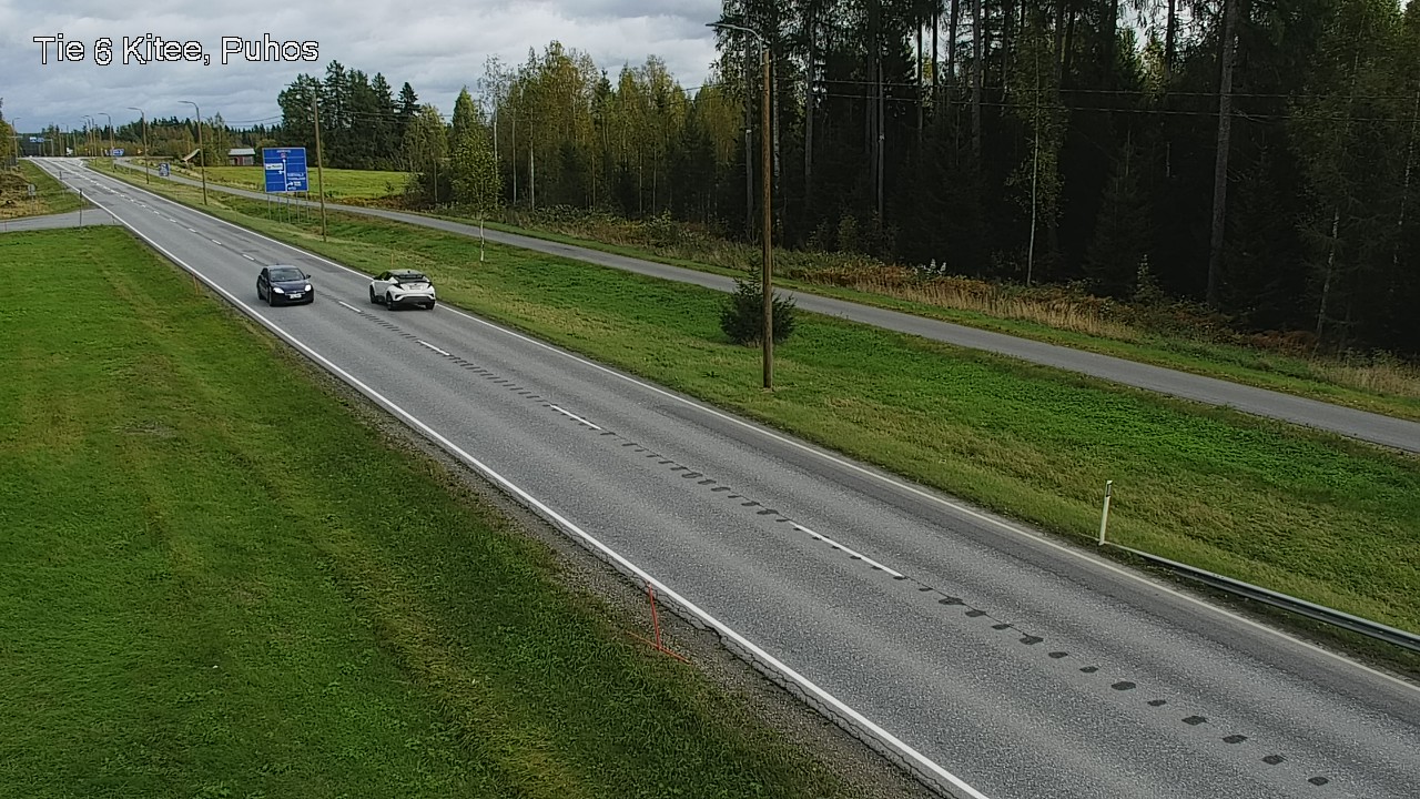 Weather Camera Image Road 6Kitee,  Puhos, Kitee, Pohjois-Karjala