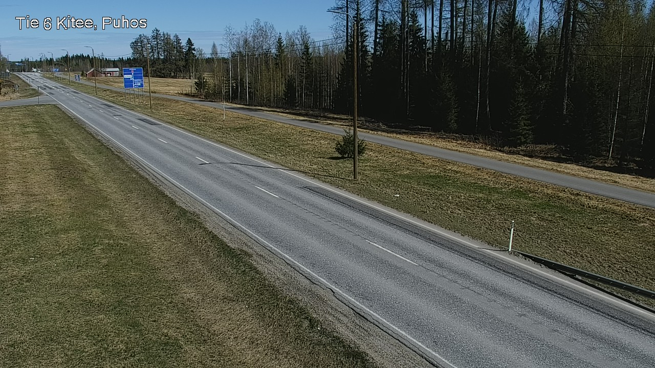 Weather Camera Image Road 6Kitee,  Puhos, Kitee, Pohjois-Karjala