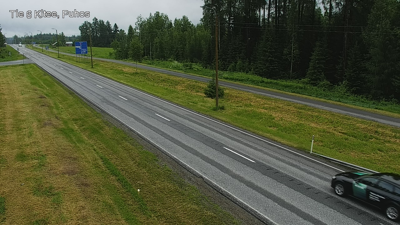 Weather Camera Image Väg 6 Kitee, Puhos, Kitee, Pohjois-Karjala