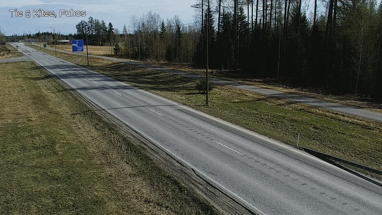 Weather Camera Image Road 6Kitee,  Puhos, Kitee, Pohjois-Karjala