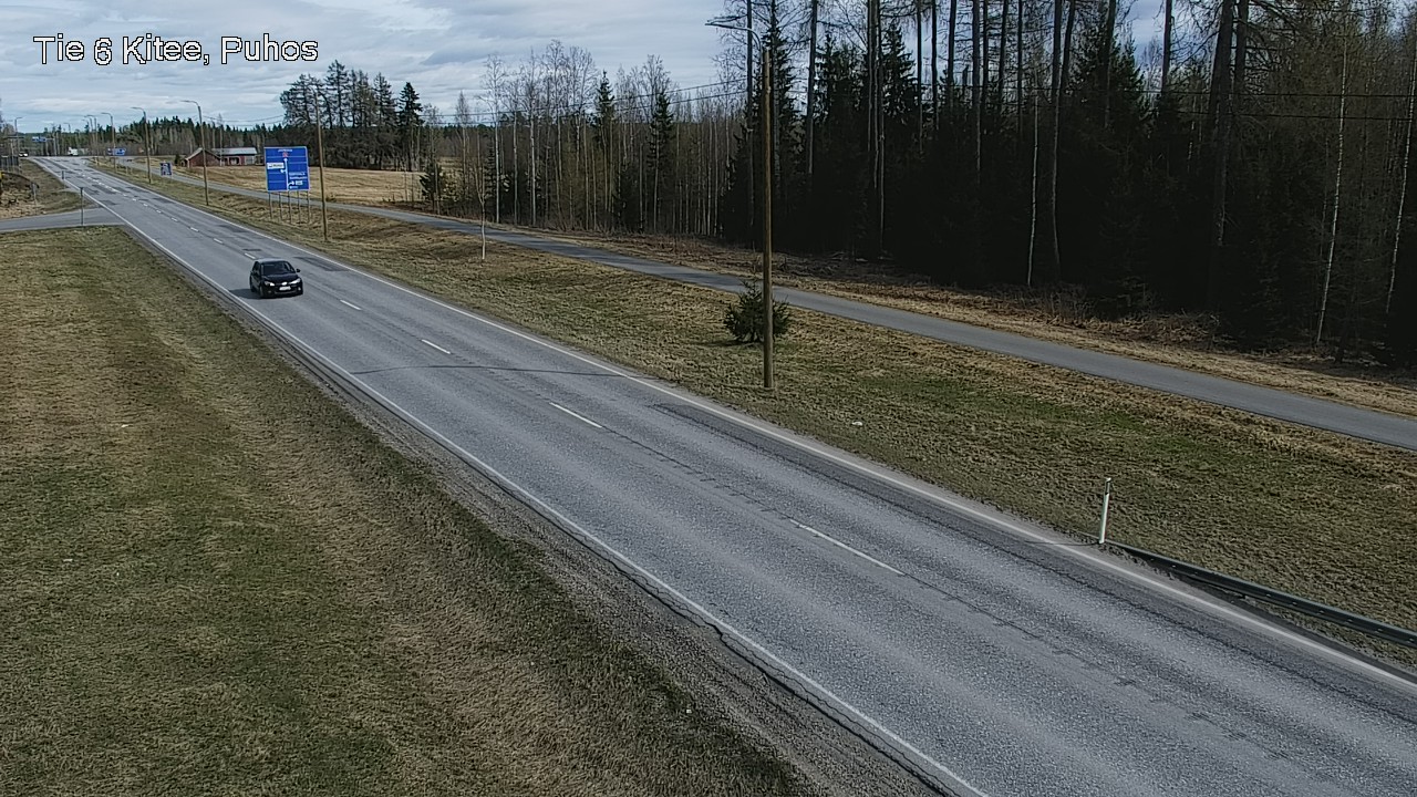 Weather Camera Image Väg 6 Kitee, Puhos, Kitee, Pohjois-Karjala