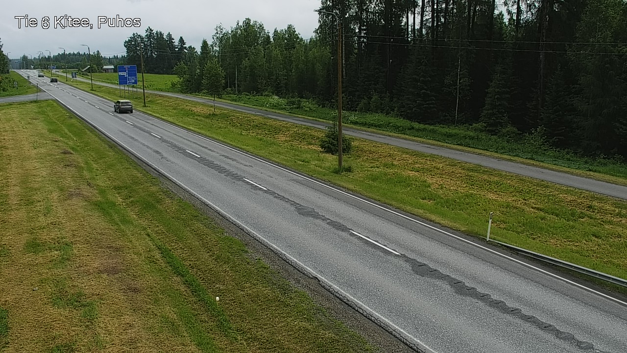Weather Camera Image Väg 6 Kitee, Puhos, Kitee, Pohjois-Karjala