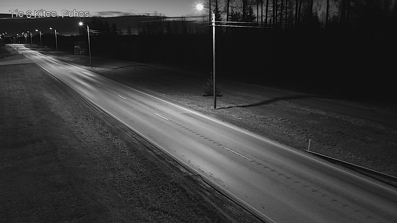 Weather Camera Image Road 6Kitee,  Puhos, Kitee, Pohjois-Karjala